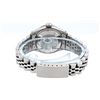 Image 5 : Rolex Ladies Stainless Steel Slate Grey Stamp Diamond & Emerald Datejust Wristwa