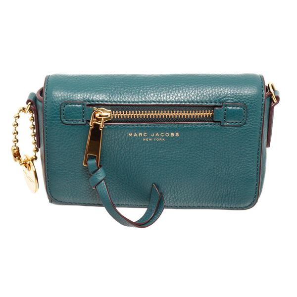 Marc Jacobs Green Leather Recruit Handbag