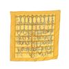 Image 1 : Hermes Yellow Mors et Filets Mini Silk Scarf