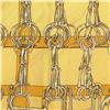 Image 5 : Hermes Yellow Mors et Filets Mini Silk Scarf