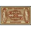 Image 2 : (3) 1919 100 Marka Republic Estonia TreasuryNote