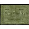 Image 1 : 1838 (ND) 1 Thaler Railway Treasury Note F