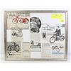 Image 1 : 11 X 14 1940' TO 1950'S HARLEY INDIAN BIKE ADS