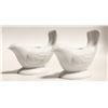 AVON WHITE DOVE CANDLE HOLDER SET