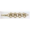 Image 1 : HEAVY LINK GOLD TONE BRACELET