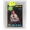 Image 1 : 1969 BOBBY HULL ALL STAR CARD