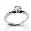 JS52-65 SILVER MOISSANITE (ROUND 6 MM)(0.8CT) RING