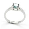 JS52-59 SILVER MOISSANITE ( ROUND 6 MM) RING