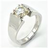 Image 2 : JS52-52 SILVER MOISSANITE RING SZ 10