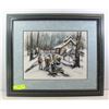 Image 1 : CLAUDE ROY WINTER PRINT 21 X 18 INCHES