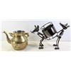 Image 1 : NEW METAL MICE WINE HOLDER,BRASS TEA POT