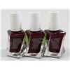 Image 1 : 3PK ESSIE GEL COTURE NAIL POLISH #350 GALA VANTING