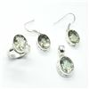 Image 1 : TN2-136 SILVER GREEN AMRTHYST(23.4CT) SET