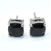 Image 2 : TN2-125 SILVER BLACK SPINAL(2.6CT) EARRINGS