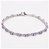 Image 1 : TN2-123 SILVER TANZANITE(3.3CT) BRACELET