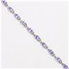 Image 2 : TN2-123 SILVER TANZANITE(3.3CT) BRACELET