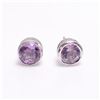 Image 2 : TN2-206 SILVER AMETHYST(1.9CT) EARRINGS