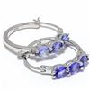 Image 1 : TN2-188 SILVER TANZANITE(1.35CT) EARRINGS