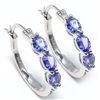 Image 2 : TN2-188 SILVER TANZANITE(1.35CT) EARRINGS