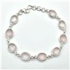 Image 1 : TN2-157 SILVER ROSE QUARTZ(19.35CT) BRACELET