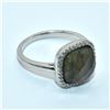 Image 2 : TN2-126 SILVER LABRADORITE(2.95CT) RING SZ 5.5