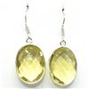 Image 1 : TN2-138 SILVER LEMON QUARTZ(17.2CT) EARRINGS