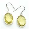 Image 2 : TN2-138 SILVER LEMON QUARTZ(17.2CT) EARRINGS