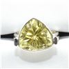 Image 1 : TN2-132 SILVER LEMON QUARTZ(5.1CT) RING SZ 7