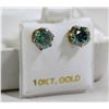 Image 1 : 10KT GOLD MOISSANITE EARRINGS