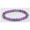 Image 1 : #366-NATURAL DREAM AMETHYST BEAD BRACELET 7.5"