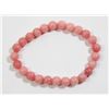 Image 1 : #283-NATURAL RHODOCHROSITE BEAD BRACELET 7.5"