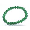 Image 1 : #37-GREEN EMERALD BEAD BRACELET 7.5"/8MM