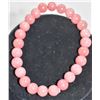Image 1 : #281-NATURAL RHODOCHROSITE BEAD BRACELET 7.5"