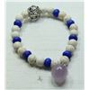 Image 1 : #12-AMETHYST/ TOURQUOISE BRACELET