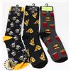 Image 1 : BUNDLE OF THREE NEW FUN PATTERN MEN'S SOCKS