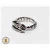 Image 1 : NEW "SNAKE EATING ITS TAIL" RING SIZE 8.5