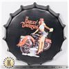 NEW 8" METAL BOTTLE CAP SHAPE HARLEY DAVIDSON ART