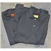 Image 1 : 2 PAIR SIZE 54 TA ONE PIECE GREY COVERALLS.