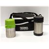 Image 1 : THERMOS INSULATED LUNCH BAG WITH 2 THERMOS