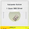 VALCAMBI SUISSE - 1.0 GRAM 999 SILVER