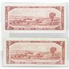 Image 2 : 2 1954 CANADIAN 2 DOLLAR BILLS