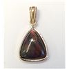 Image 1 : 14K YELLOW GOLD FANCY COLOURED BLACK DIAMOND DROP