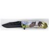Image 1 : 8" TOTAL LENGTH FOLDING EAGLE THEMED POCKET KNIFE
