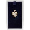 Image 2 : 10 KT GOLD (STAMPED 417) HEART PENDANT WITH