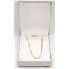 Image 1 : 10 KT GOLD 20 INCH CUBAN-LINK NECKLACE