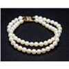 Image 2 : 14 KT GOLD CLASP NATURAL PEARL BRACELET