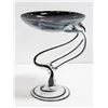 Image 1 : 10" TALL MOUTH BLOWN GLASS CANDLE STAND POLAND