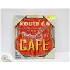 Image 1 : ROUTE 66 CAFE 14" WALL CLOCK