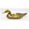 Image 1 : LARGE HEAVY BRASS DUCK