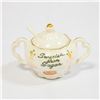Image 1 : TINY SUGAR BOWL BONE CHINA "SWEETER THAN SUGAR"